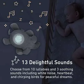 PureBaby Sound Sleepers Plush Sound Machine & Projector