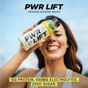 Whey Protein Water Sports Drink by PWR LIFT | Blueberry Pomegranate | Keto, Vitamin B, Electrolytes,...