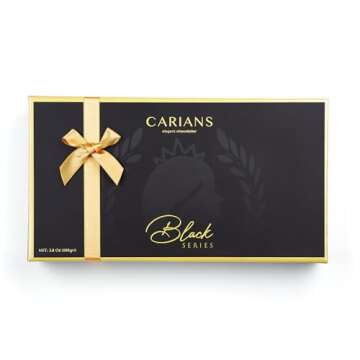 CARIANS Dark Chocolate Valentine's Day Gourmet Truffles Box, Belgium Dark Chocolate Limited Edition,...