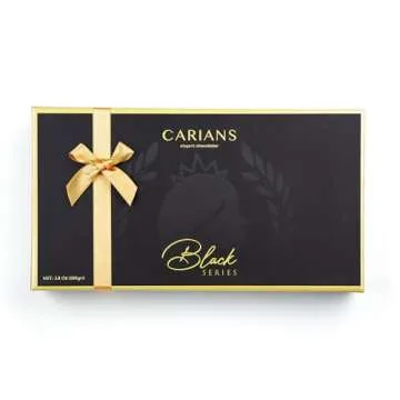 CARIANS Dark Chocolate Valentine's Day Gourmet Truffles Box, Belgium Dark Chocolate Limited Edition,...