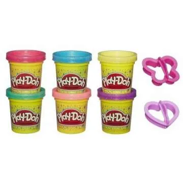 Play-Doh Sparkle Collection with 6 Non-Toxic Colours