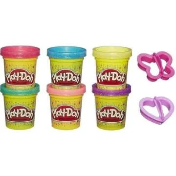Play-Doh Sparkle Collection with 6 Non-Toxic Colours