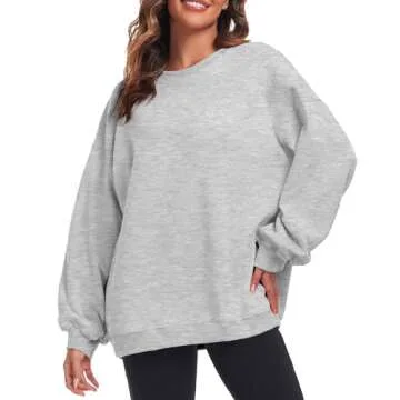 Cozy Oversized Women's Sweatshirt for Fall & Winter