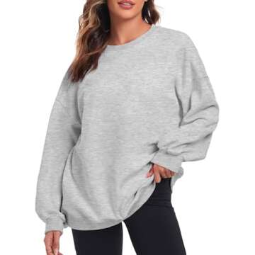 Cozy Oversized Women's Sweatshirt for Fall & Winter