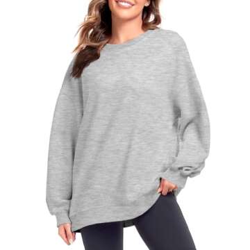 Cozy Oversized Women's Sweatshirt for Fall & Winter