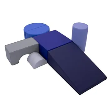 FDP Playtime and Climb Soft Play Set - 6-Piece Baby Climbing Blocks and Indoor Play Gym - Soft Play ...