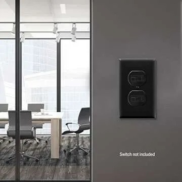 ENERLITES Unbreakable Duplex Wall Plates - 10 Pack