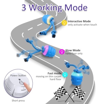 Giociv Interactive Squeaky Dog Toy for Active Play