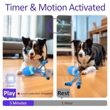 Giociv Interactive Squeaky Dog Toy for Active Play