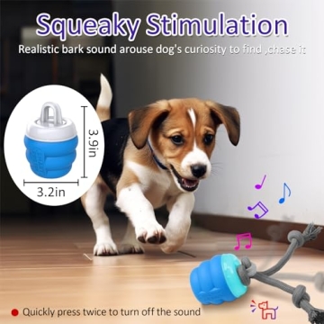 Giociv Interactive Squeaky Dog Toy for Active Play