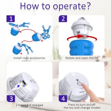 Giociv Interactive Squeaky Dog Toy for Active Play