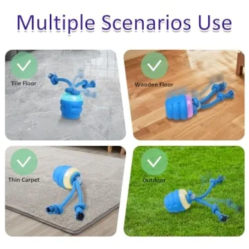 Giociv Interactive Squeaky Dog Toy for Active Play