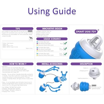 Giociv Interactive Squeaky Dog Toy for Active Play