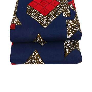 Ankara Wax Prints Fabric for Party Dress and Crafts - 6 Yards