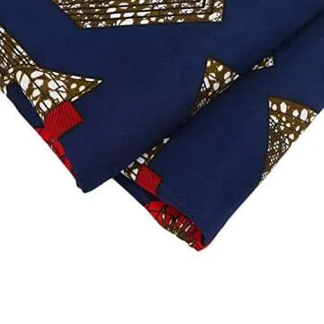 Ankara Wax Prints Fabric for Party Dress and Crafts - 6 Yards