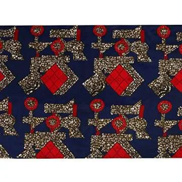 Ankara Wax Prints Fabric for Party Dress and Crafts - 6 Yards