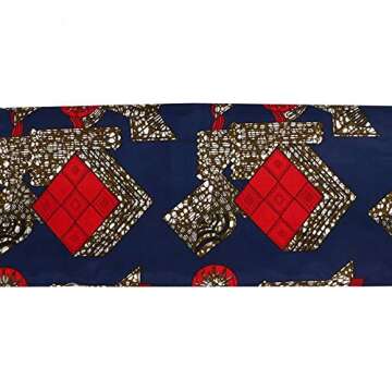 Ankara Wax Prints Fabric for Party Dress and Crafts - 6 Yards