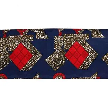 Ankara Wax Prints Fabric for Party Dress and Crafts - 6 Yards