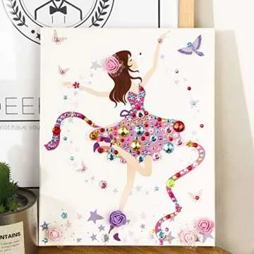 Vibrant 1200+ Self-Adhesive Gem Stickers for Crafts