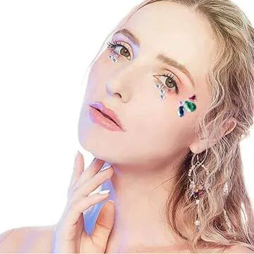 Vibrant 1200+ Self-Adhesive Gem Stickers for Crafts