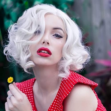 K’ryssma Short Bob Lace Front Wig for Cosplay & Parties