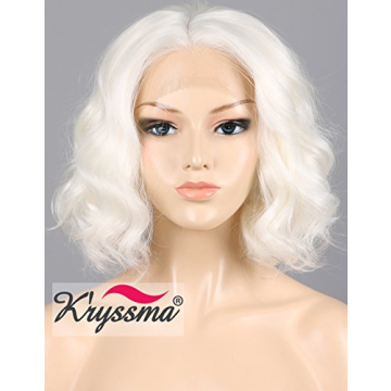 K’ryssma Short Bob Lace Front Wig for Cosplay & Parties