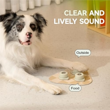 Recordable Dog Training Buttons with Mat for Pets