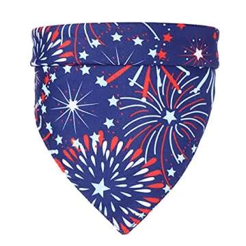USA Flag Dog Bandana for 4th of July Celebrations
