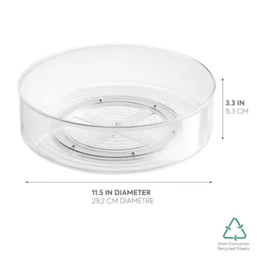 iDesign Fridge Binz Turntable for Kitchen Organization