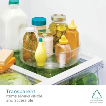 iDesign Fridge Binz Turntable for Kitchen Organization