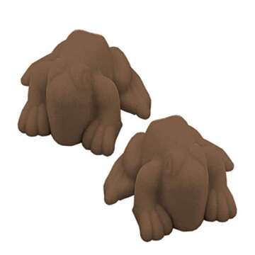 The Dreidel Company Frozen Frogs Silicone Mold, Candy Chocolate Frog Molds for Birthday, party, cake Decoration Passover Bake Ware and Ice Tray