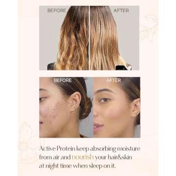 Yanibest Vegan Silk Satin Pillowcase for Hair and Skin, Standard Queen King Pillow with Hidden Zipper, Soft Breathable Smooth Cooling Pillow for Sleeping