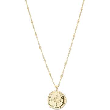 Gorjana Compass Coin Necklace for Women - Stylish Jewelry