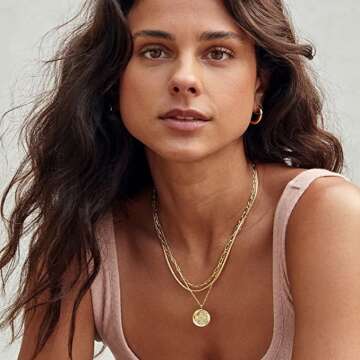 Gorjana Compass Coin Necklace for Women - Stylish Jewelry