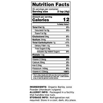 Terrasoul Superfoods Organic Barley Grass Juice Powder, 5 Oz - USA Grown | Made From Concentrated Juice | Superior to Barley Grass