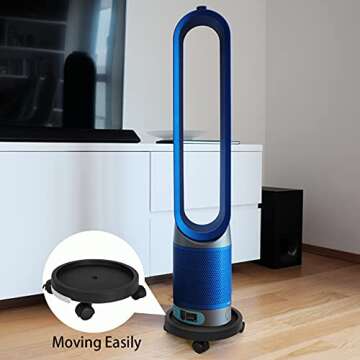 Majade Plant Stand with Wheels, 2 Pack Plant Caddy with Wheels, 13.5” Rolling Plant Stand, Plant Dolly with Wheels Heavy Duty, Plant Roller with Casters for Patio, Outdoor and Indoor.