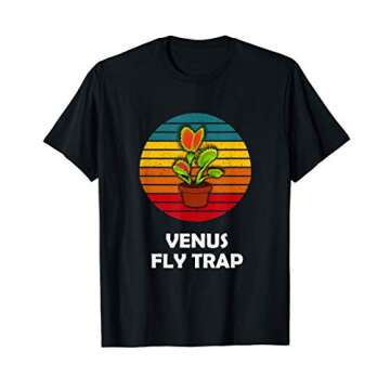 Retro Carnivorous Plant Tee Vintage Venus Fly Trap Gift T-Shirt