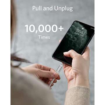 AICase Magnetic Charging Cable,(6.6 FT) Super Organized Charging Magnetic Absorption Nano Data Cable for Phone 14 13 12 11/XS/XS Max/XR/X/8/8 Plus/7/7 Plus/6s/6s Plus/6/6 Plus/SE/5s/5c/5/Pad/Pod