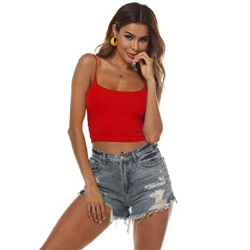 Amilia Women's Double Layer Cami Top for Casual Stylish Wear