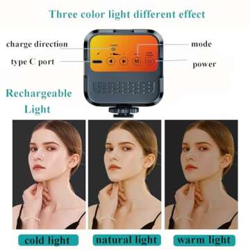 Carrotech Vlogging Kit for iPhone, Vlogging kit for Android Phone,YouTube Starter Kit with Two Tripods Light Microphone Remote and Jack Adapter