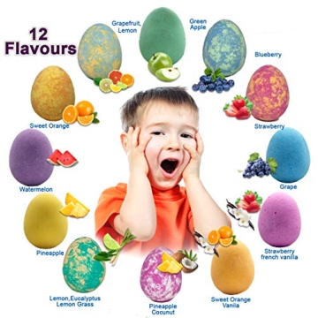 Colorful Dinosaur Bath Bombs with Surprise Toys for Kids