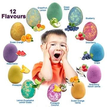 Colorful Dinosaur Bath Bombs with Surprise Toys for Kids