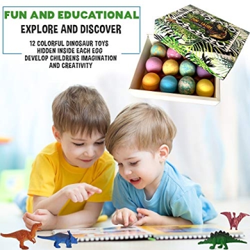 Colorful Dinosaur Bath Bombs with Surprise Toys for Kids