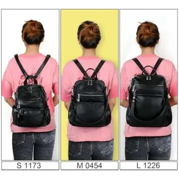 UTO Women Backpack Purse Leather Vegan Ladies Fashion Designer Rucksack Convertible Travel Shoulder Bag with Tassel Brown