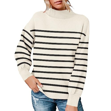Womens Casual Turtleneck Sweater - Perfect for Fall and Winter Fashion
