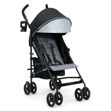 Jeep AdventureGlyde Stroller - Lightweight Travel Stroller with Smooth Ride, Compact Fold & More
