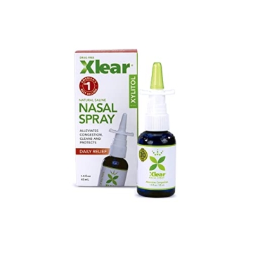 Xlear Natural Nasal Spray with Xylitol for Congestion Relief (1.5 fl oz)
