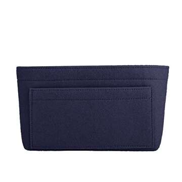 ZTUJO Purse Organizer Insert, Felt Bag Organizer For Handbag Purse Organizer,13 Colors, 6 Size (X-Large, Purplish Blue)