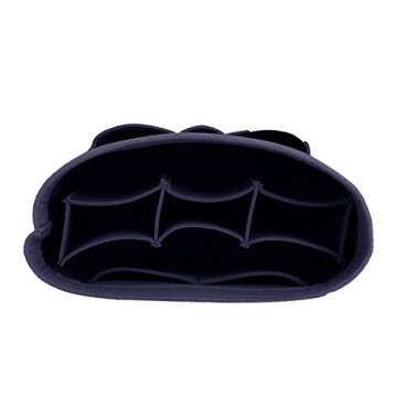 ZTUJO Purse Organizer Insert, Felt Bag Organizer For Handbag Purse Organizer,13 Colors, 6 Size (X-Large, Purplish Blue)