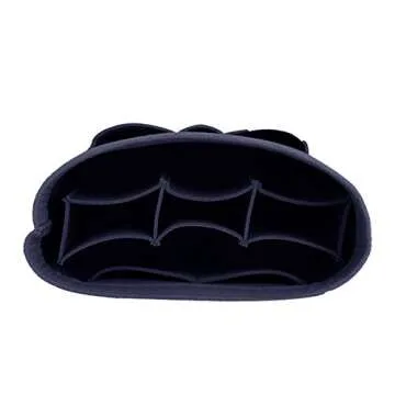 ZTUJO Purse Organizer Insert, Felt Bag Organizer For Handbag Purse Organizer,13 Colors, 6 Size (X-Large, Purplish Blue)